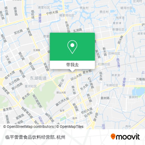 临平蕾蕾食品饮料经营部地图