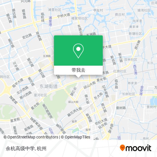 余杭高级中学地图