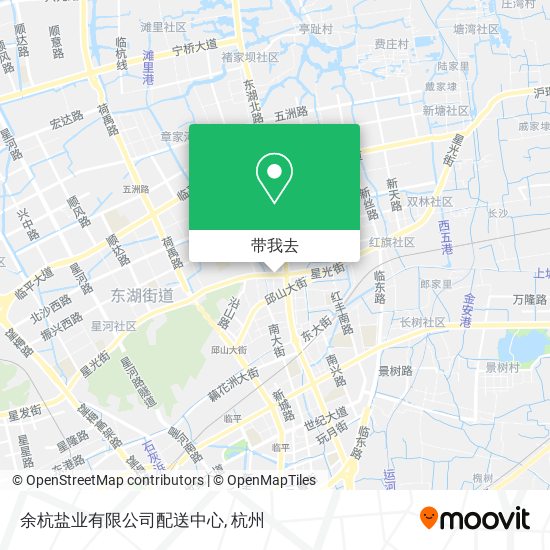 余杭盐业有限公司配送中心地图
