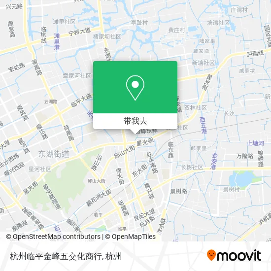 杭州临平金峰五交化商行地图
