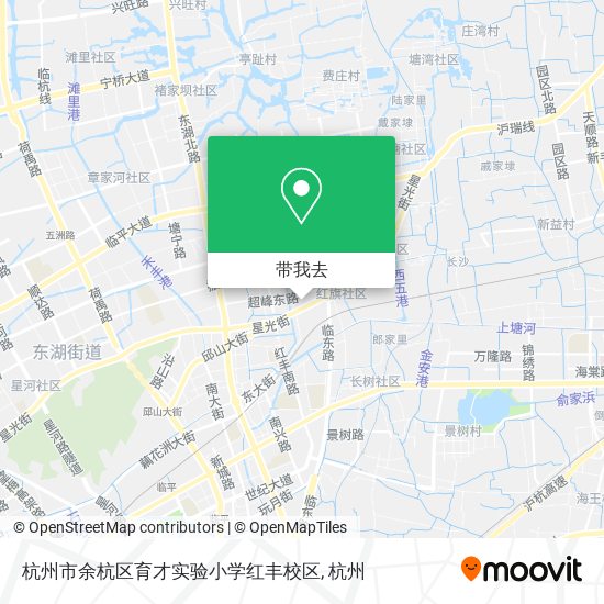 杭州市余杭区育才实验小学红丰校区地图