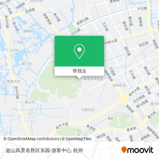 超山风景名胜区东园-游客中心地图