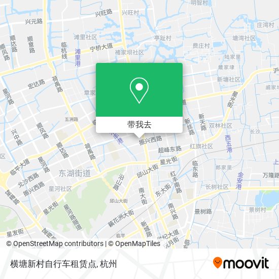 横塘新村自行车租赁点地图