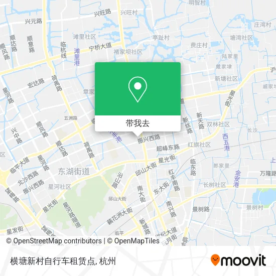 横塘新村自行车租赁点地图