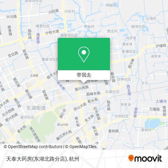 天泰大药房(东湖北路分店)地图