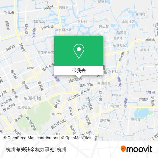 杭州海关驻余杭办事处地图