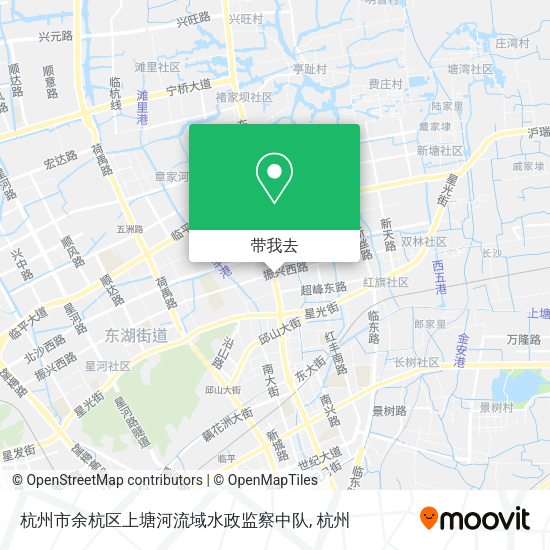 杭州市余杭区上塘河流域水政监察中队地图