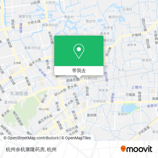 杭州余杭康隆药房地图
