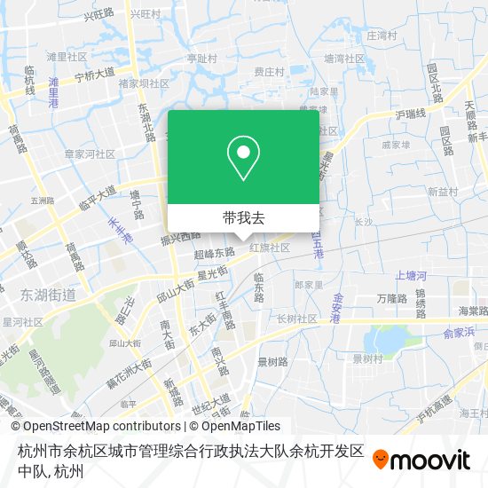 杭州市余杭区城市管理综合行政执法大队余杭开发区中队地图