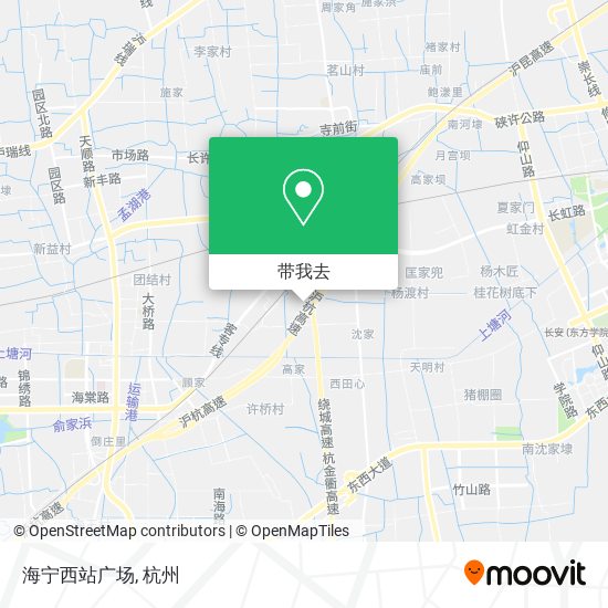海宁西站广场地图