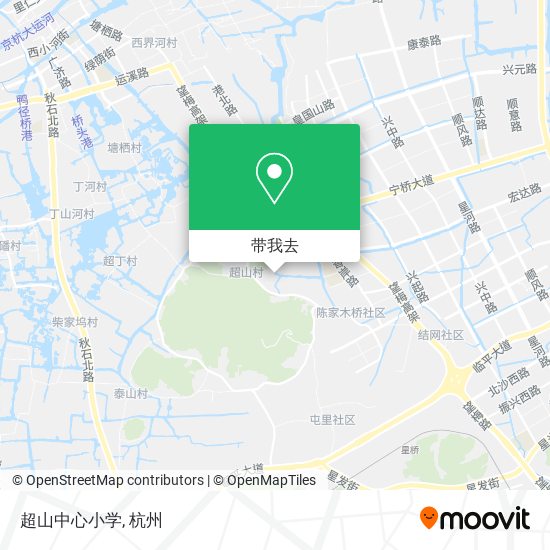 超山中心小学地图
