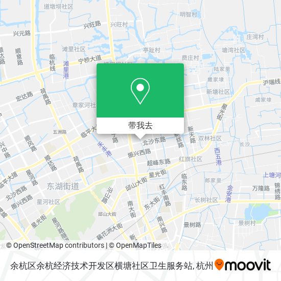 余杭区余杭经济技术开发区横塘社区卫生服务站地图