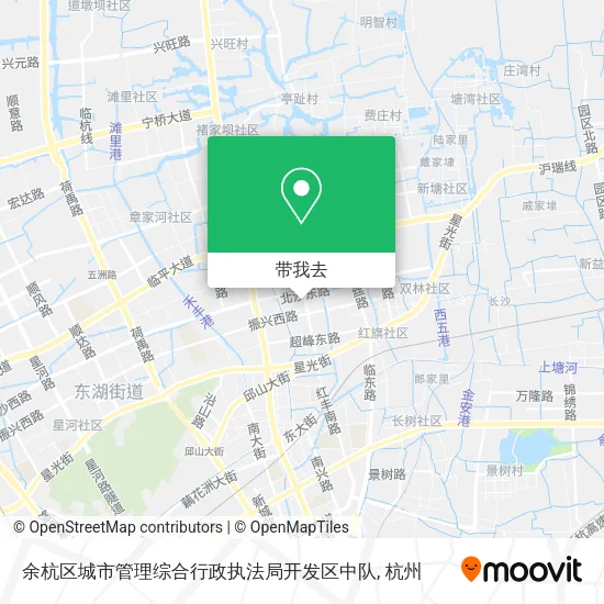 余杭区城市管理综合行政执法局开发区中队地图