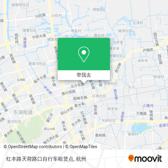 红丰路天荷路口自行车租赁点地图