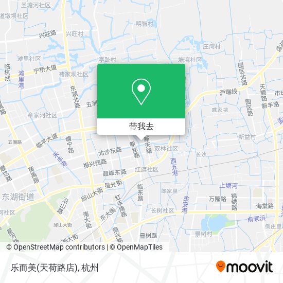 乐而美(天荷路店)地图