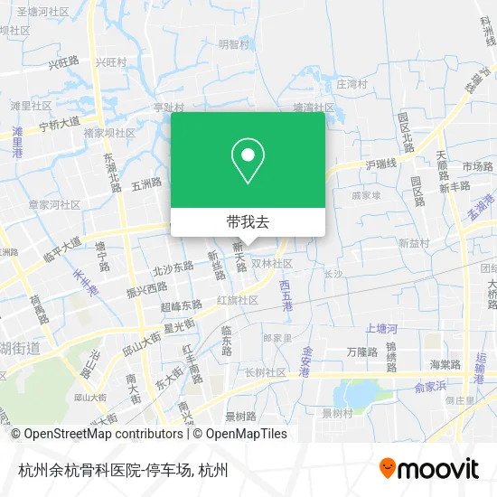 杭州余杭骨科医院-停车场地图