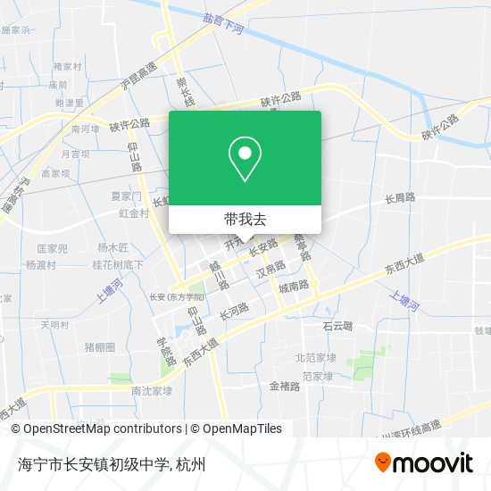 海宁市长安镇初级中学地图