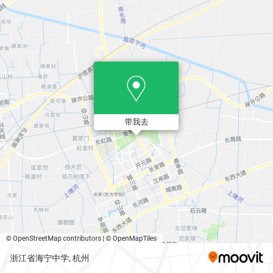浙江省海宁中学地图