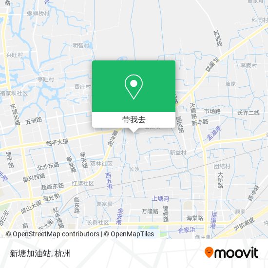 新塘加油站地图