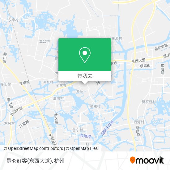 昆仑好客(东西大道)地图