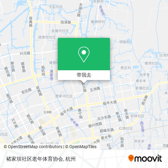褚家坝社区老年体育协会地图