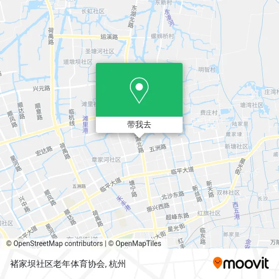 褚家坝社区老年体育协会地图