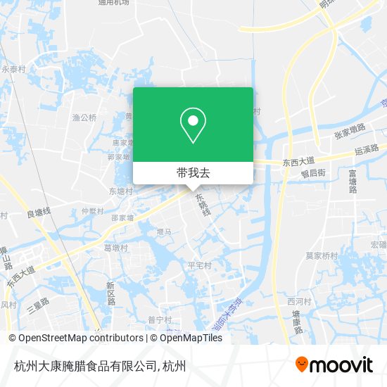 杭州大康腌腊食品有限公司地图