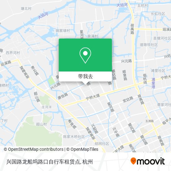 兴国路龙船坞路口自行车租赁点地图
