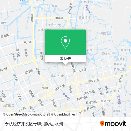余杭经济开发区专职消防站地图