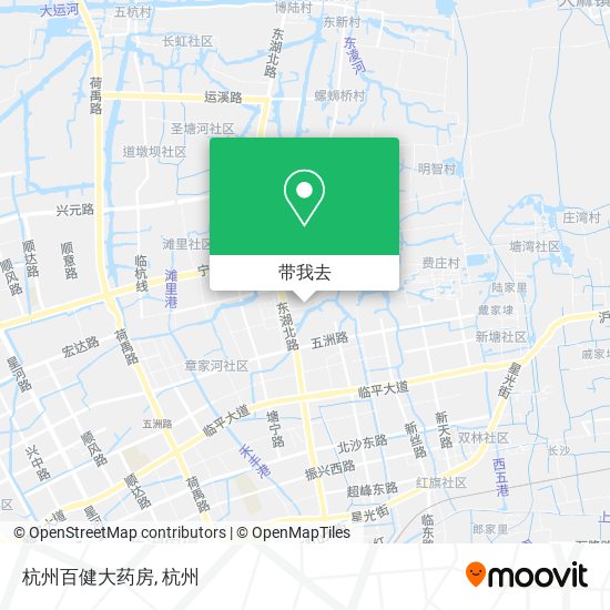 杭州百健大药房地图