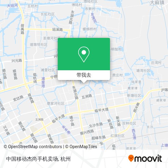 中国移动杰尚手机卖场地图