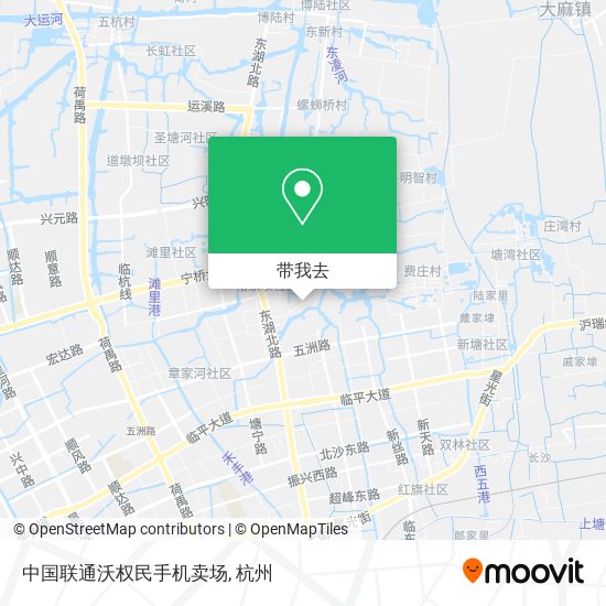 中国联通沃权民手机卖场地图