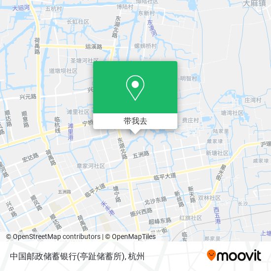中国邮政储蓄银行(亭趾储蓄所)地图