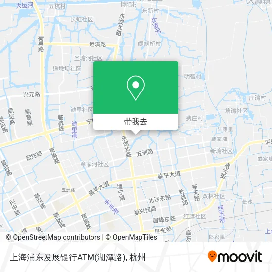 上海浦东发展银行ATM(湖潭路)地图