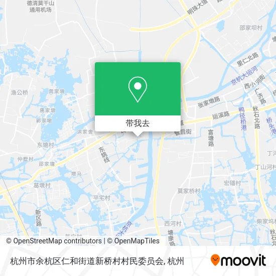 杭州市余杭区仁和街道新桥村村民委员会地图