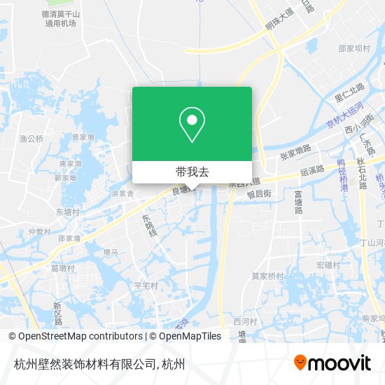 杭州壁然装饰材料有限公司地图
