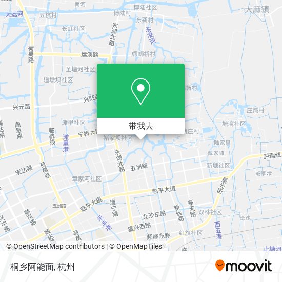 桐乡阿能面地图
