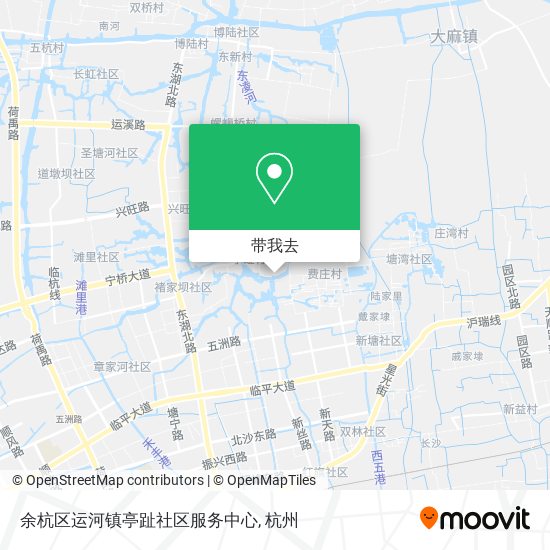 余杭区运河镇亭趾社区服务中心地图
