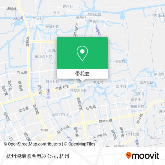 杭州鸿瑞照明电器公司地图