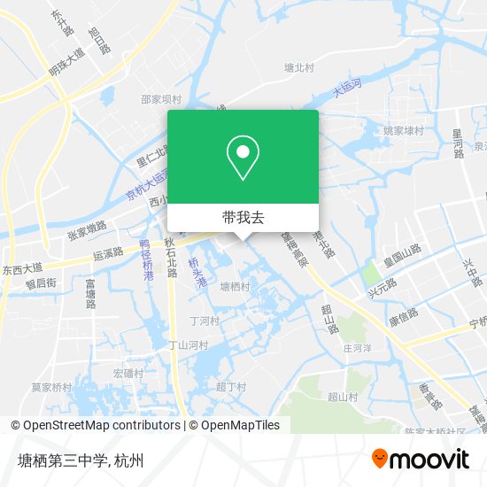 塘栖第三中学地图