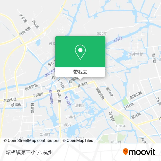 塘栖镇第三小学地图