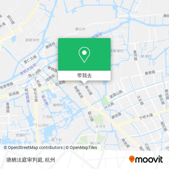 塘栖法庭审判庭地图
