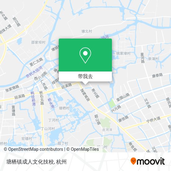 塘栖镇成人文化技校地图