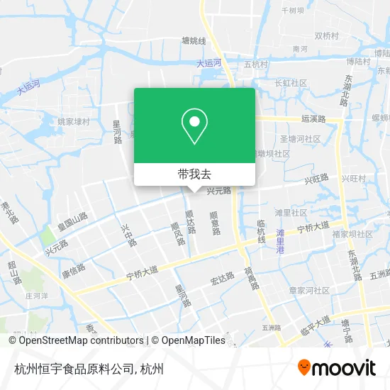 杭州恒宇食品原料公司地图