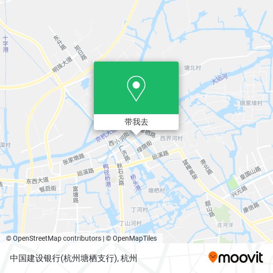 中国建设银行(杭州塘栖支行)地图