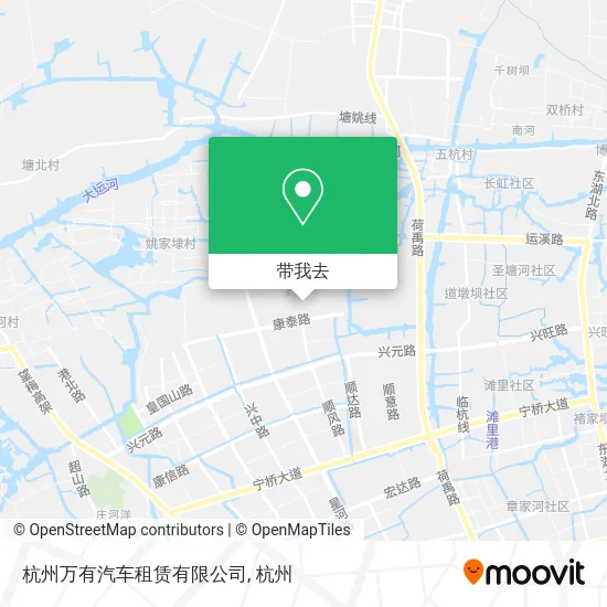杭州万有汽车租赁有限公司地图