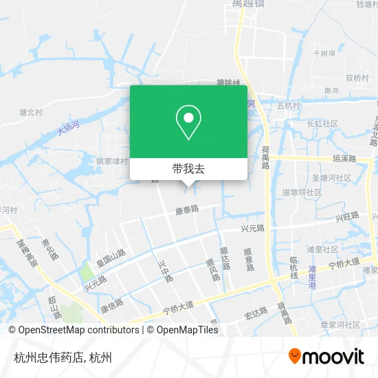 杭州忠伟药店地图