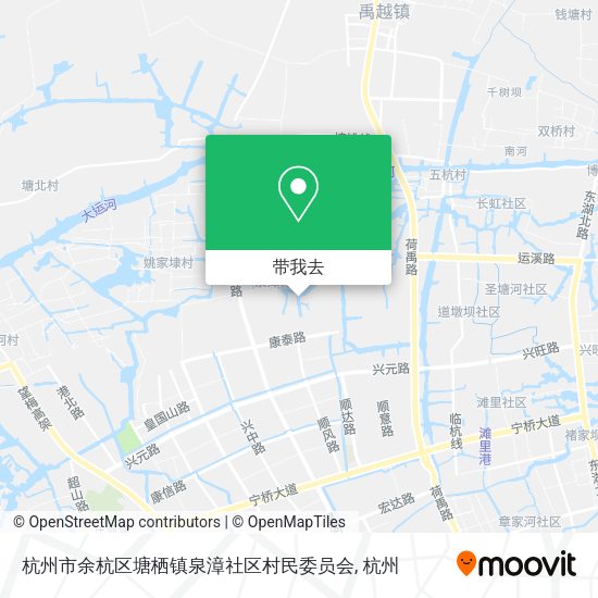 杭州市余杭区塘栖镇泉漳社区村民委员会地图