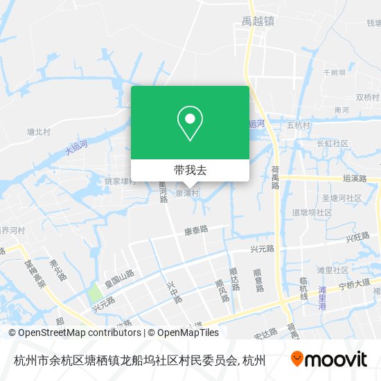 杭州市余杭区塘栖镇龙船坞社区村民委员会地图