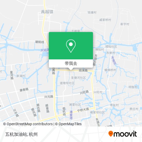 五杭加油站地图